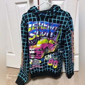 Adidas X Jeremy Scott rally pullover hoodie
